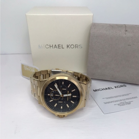 New Authentic Michael Kors MK8731 Dylan Chronograph Round Adult Male Watch - Picture 4 of 16